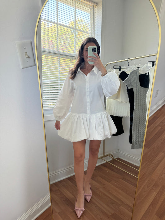 alex dress - white